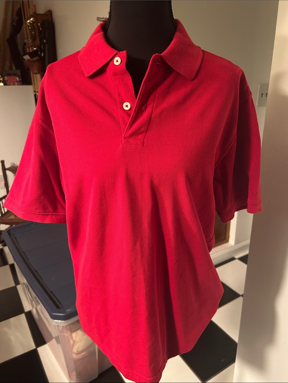 St. John's Bay Red Men's Polo